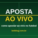 Arte do BetBlog sobre como apostar ao vivo no futebol