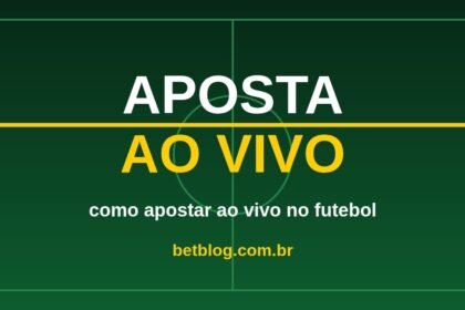 Arte do BetBlog sobre como apostar ao vivo no futebol