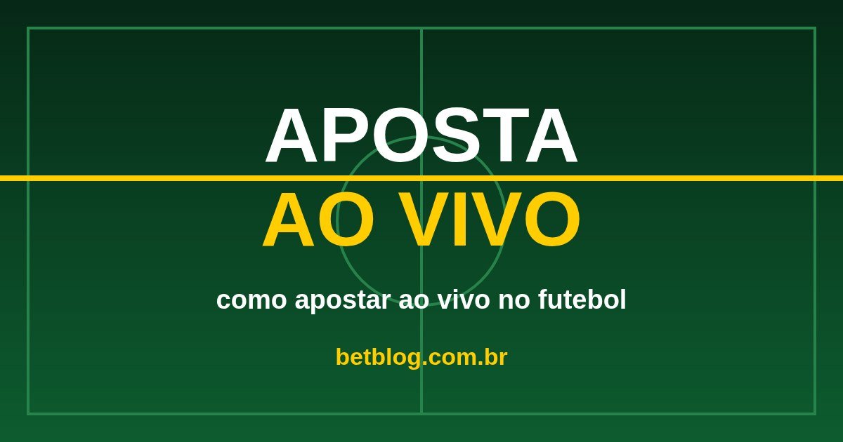 Arte do BetBlog sobre como apostar ao vivo no futebol