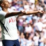 Richarlison comemora gol pelo Tottenham em meio ao interesse do Atletico de Madrid