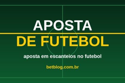 Arte do BetBlog sobre aposta em escanteios no futebol