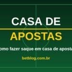 Arte do BetBlog sobre como fazer saque em casa de apostas