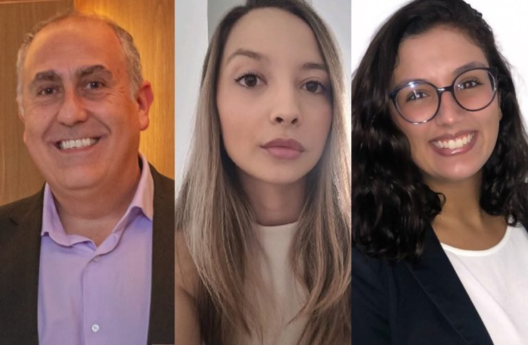 Montagem com os três advogados que atuaram nos processos sobre conta suspensa em bet