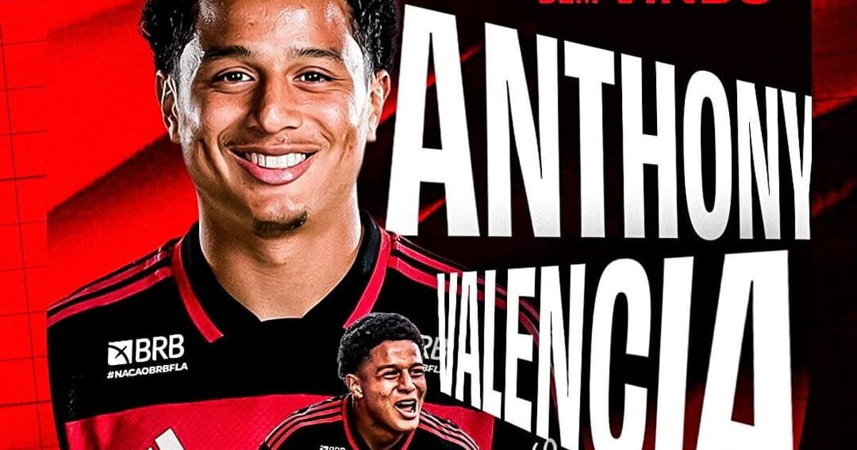Anthony Valencia e anunciado como novo reforco do Flamengo