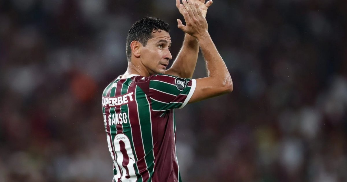 Ganso em campo na vitória do Fluminense sobre o Platense pela Libertadores