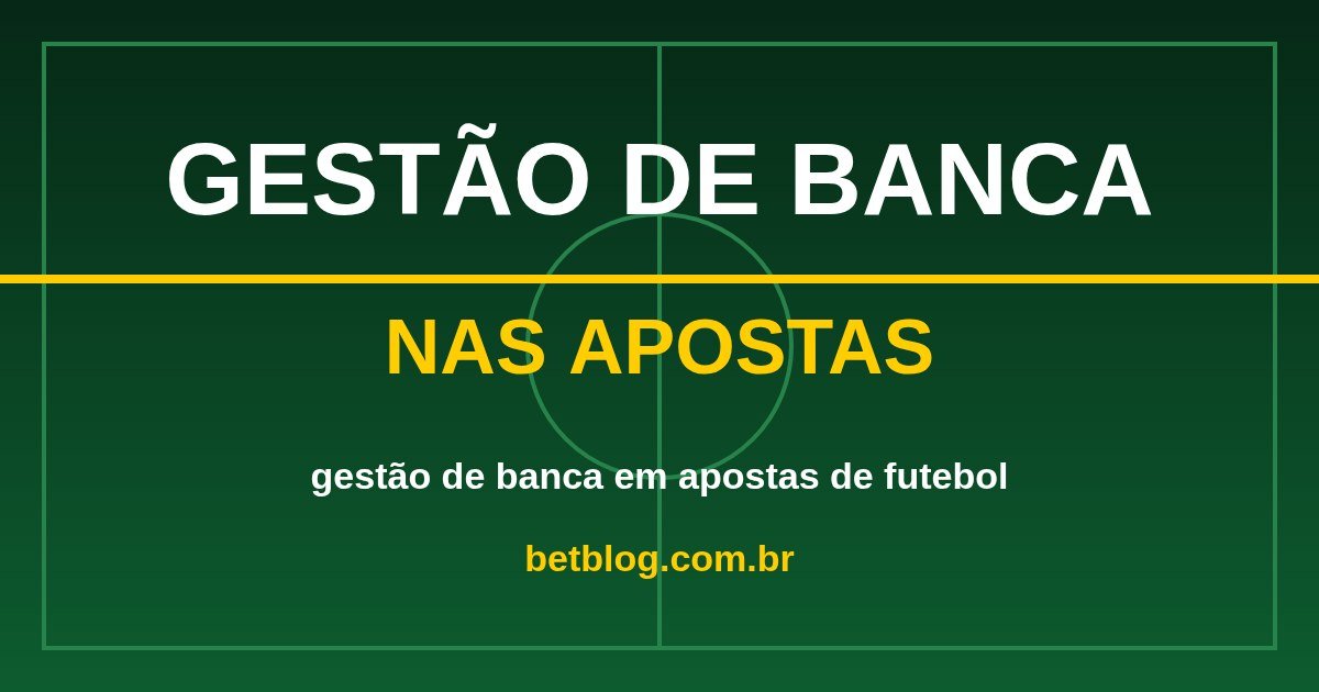 Arte do BetBlog sobre gestão de banca em apostas de futebol