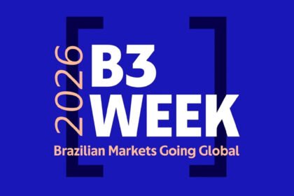Logo da B3 Week 2026, evento que debateu mercados de previsão no Brasil