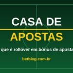 Arte do BetBlog sobre o que é rollover em bônus de apostas