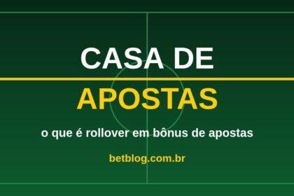 Arte do BetBlog sobre o que é rollover em bônus de apostas