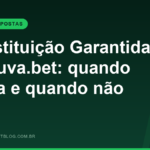 Substituição Garantida da Luva.bet: como a aposta passa para o jogador reserva